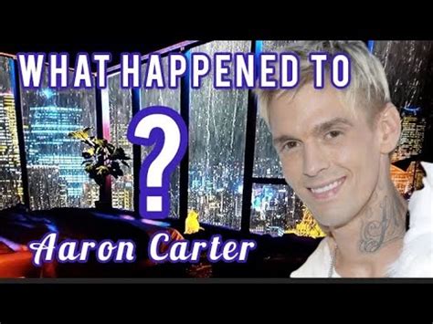 aaron carter what happened